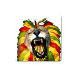 Reggae Lion Square Magnet Front