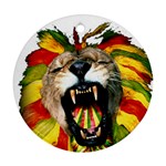 Reggae Lion Round Ornament (Two Sides) Front