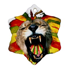 Reggae Lion Ornament (snowflake) by BangZart