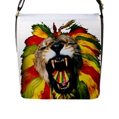 Reggae Lion Flap Messenger Bag (l) 