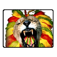 Reggae Lion Double Sided Fleece Blanket (small) 