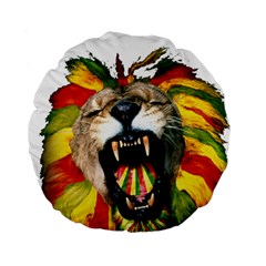 Reggae Lion Standard 15  Premium Flano Round Cushions