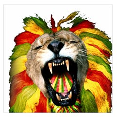 Reggae Lion Large Satin Scarf (square)