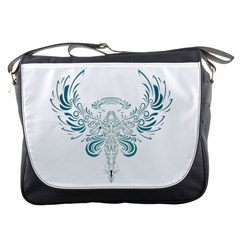 Angel Tribal Art Messenger Bags by BangZart
