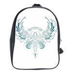 Angel Tribal Art School Bags (XL)  Front