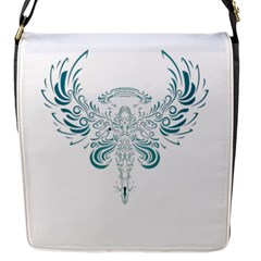 Angel Tribal Art Flap Messenger Bag (s)