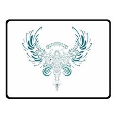 Angel Tribal Art Double Sided Fleece Blanket (small) 