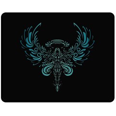 Angel Tribal Art Double Sided Fleece Blanket (medium) 