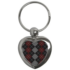 Wool Texture With Great Pattern Key Chains (heart)  by BangZart