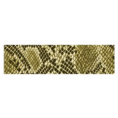 Yellow Snake Skin Pattern Satin Scarf (oblong)