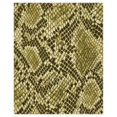 Yellow Snake Skin Pattern Drawstring Bag (small)