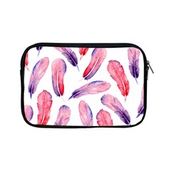 Watercolor Pattern With Feathers Apple Ipad Mini Zipper Cases