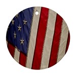 Usa Flag Ornament (Round) Front