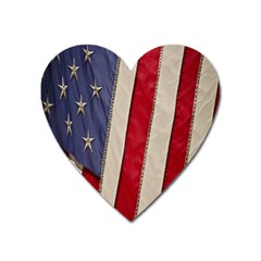 Usa Flag Heart Magnet by BangZart