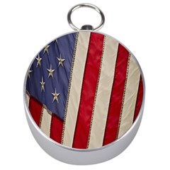 Usa Flag Silver Compasses