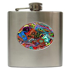 Vector Art Pattern Hip Flask (6 Oz) by BangZart