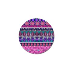 Tribal Seamless Aztec Pattern Golf Ball Marker