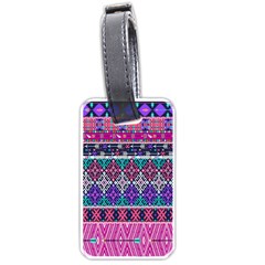 Tribal Seamless Aztec Pattern Luggage Tags (one Side)  by BangZart