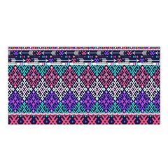 Tribal Seamless Aztec Pattern Satin Shawl