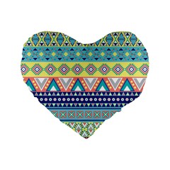Tribal Print Standard 16  Premium Heart Shape Cushions