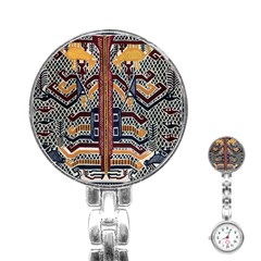 Traditional Batik Indonesia Pattern Stainless Steel Nurses Watch