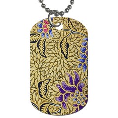 Traditional Art Batik Pattern Dog Tag (one Side)