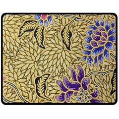 Traditional Art Batik Pattern Double Sided Fleece Blanket (medium) 