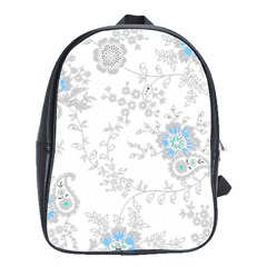 Traditional Art Batik Flower Pattern School Bags(large) 