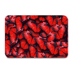 The Red Butterflies Sticking Together In The Nature Plate Mats by BangZart