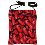 The Red Butterflies Sticking Together In The Nature Shoulder Sling Bags Front