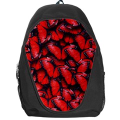 The Red Butterflies Sticking Together In The Nature Backpack Bag