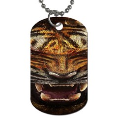 Tiger Face Dog Tag (one Side) by BangZart