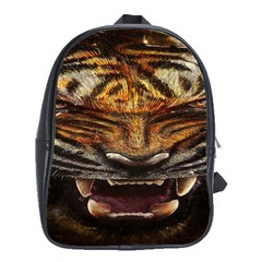 Tiger Face School Bags(large)  by BangZart