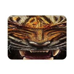 Tiger Face Double Sided Flano Blanket (mini) 