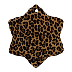 Tiger Skin Art Pattern Ornament (snowflake)