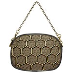 Texture Hexagon Pattern Chain Purses (Two Sides)  Back