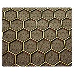 Texture Hexagon Pattern Double Sided Flano Blanket (Small)  50 x40  Blanket Front