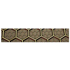 Texture Hexagon Pattern Flano Scarf (small) by BangZart