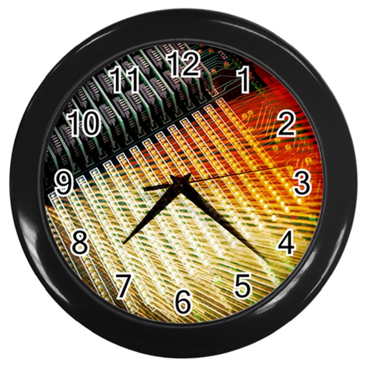 Technology Circuit Wall Clocks (Black)