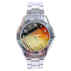 Technology Circuit Stainless Steel Analogue Watch by BangZart