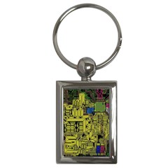 Technology Circuit Board Key Chains (rectangle)  by BangZart