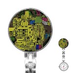 Technology Circuit Board Stainless Steel Nurses Watch Front