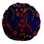 Texture Batik Fabric Large 18  Premium Round Cushions Front