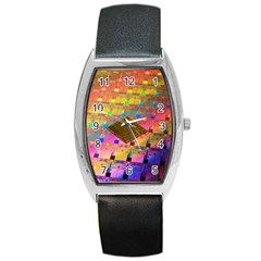 Technology Circuit Pentium Die Barrel Style Metal Watch by BangZart