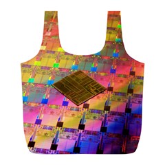 Technology Circuit Pentium Die Full Print Recycle Bags (l)  by BangZart