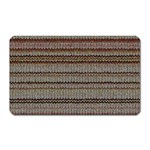 Stripy Knitted Wool Fabric Texture Magnet (Rectangular) Front