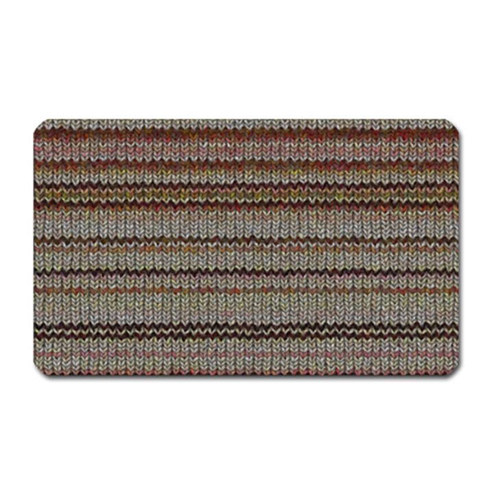 Stripy Knitted Wool Fabric Texture Magnet (Rectangular)