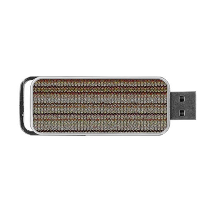 Stripy Knitted Wool Fabric Texture Portable USB Flash (Two Sides)