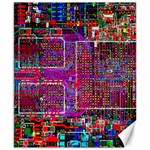 Technology Circuit Board Layout Pattern Canvas 8  x 10  8.15 x9.66  Canvas - 1