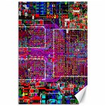 Technology Circuit Board Layout Pattern Canvas 24  x 36  23.35 x34.74  Canvas - 1